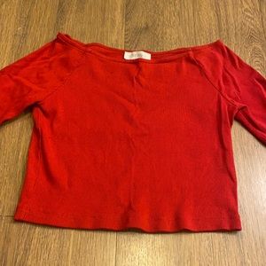 Forever 21 cropped 3/4 sleeve top